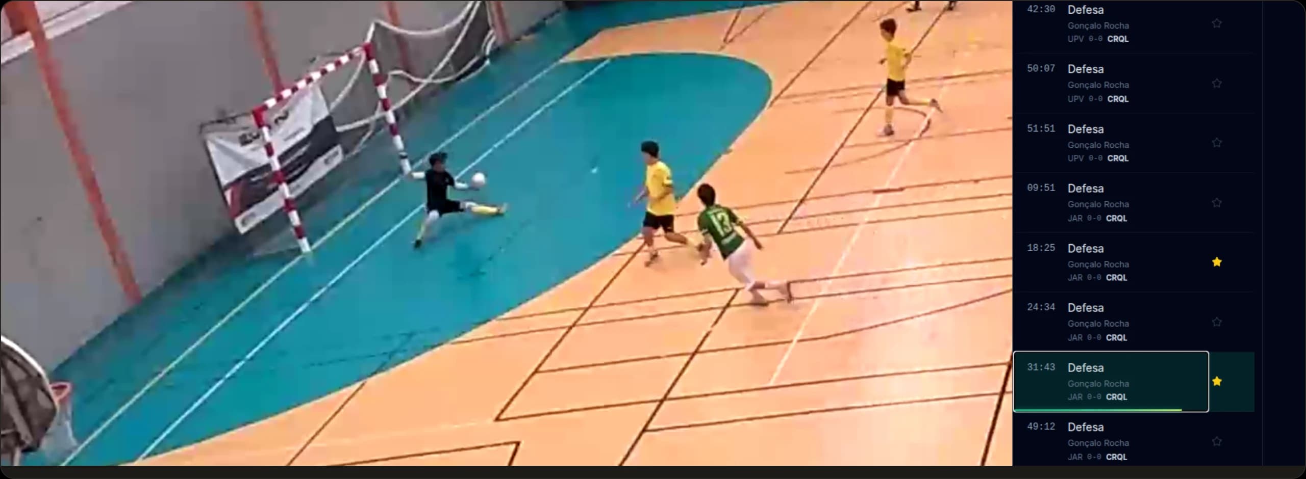 Vídeo do jogo com a análise no Play 360